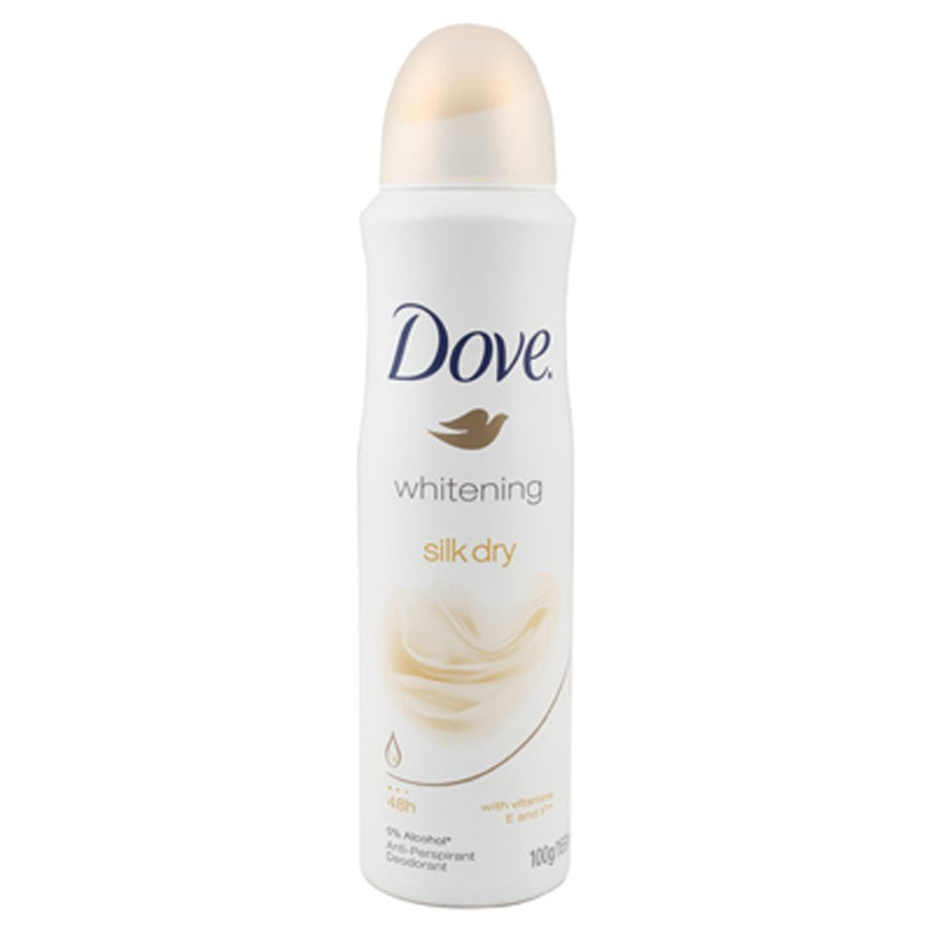 Dove Whitening Silk Dry Deodorant 169ml - alldesineeds