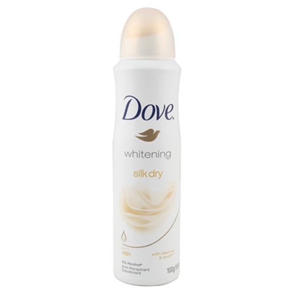 Dove Whitening Silk Dry Deodorant 169ml - alldesineeds