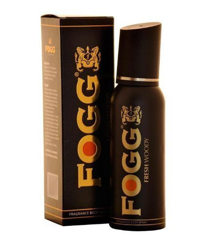 2 x Fogg Fresh Deodorant Woody Black Series for Men, 120ml each - alldesineeds