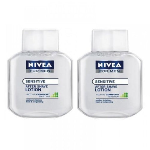 Buy Nivea For Men - Sensitive After Shave Lotion (Pack of 2) 100 ml online for USD 12.96 at alldesineeds