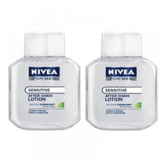 Nivea For Men - Sensitive After Shave Lotion (Pack of 2) 100 ml - alldesineeds