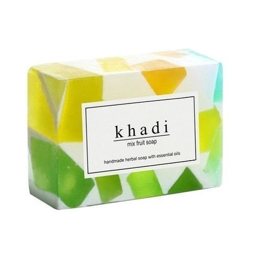 3 Pack Khadi Mix Fruit Soap 125 gms each (total of 375 gms) - alldesineeds