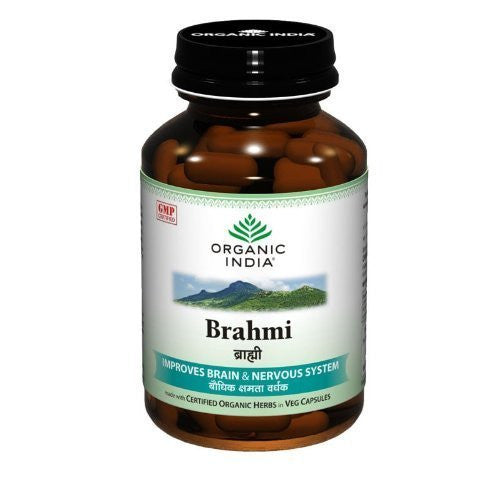 Buy 5 Pack Organic Brahmi 60 Capsules Bottle (Total 180 Capsules) online for USD 44.85 at alldesineeds