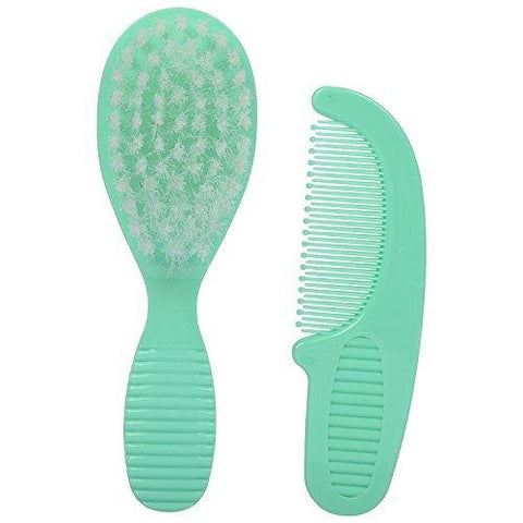 Tinny Tots Hair Brush And Comb - Green