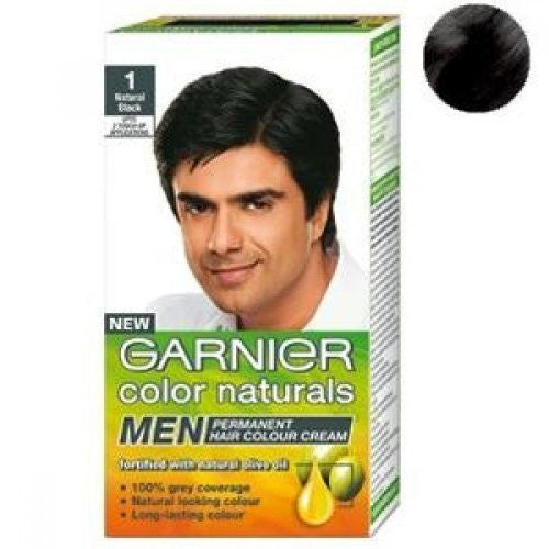 Buy Garnier Color Naturals - Men Permanent Hair Colour Cream - Natural Black 1 online for USD 17.85 at alldesineeds