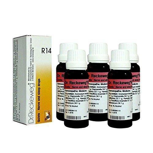Dr.Reckeweg Germany R14 Nerve And Sleep Drops Pack Of 5 by Dr. Reckeweg Additional Details<br>
------------------------------



Package quantity: 1

 [[Condition:New]] [[Brand:Dr. Reckeweg]] [[UPC:792217689580]] [[MPN:na]] [[ASIN:B01AE5V66C]] [[manufacturer:Dr. Reckeweg &amp; Co Gmbh Germany]] [[ean:0792217689580]] for USD 0