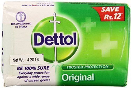 Buy Dettol Original Soap India Large, 120 Grams, 12 Count online for USD 34.69 at alldesineeds