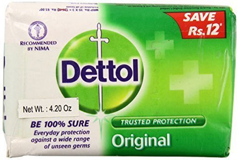 Buy Dettol Original Soap India Large, 120 Grams, 12 Count online for USD 34.69 at alldesineeds