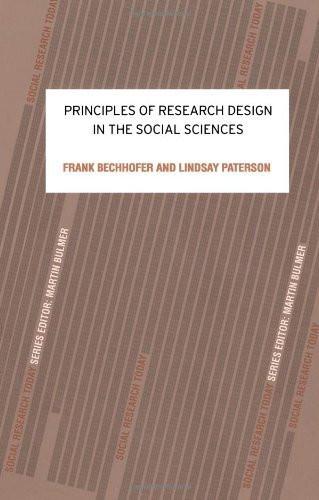 Principles of Research Design in the Social Sciences [Paperback] [Jun 16, 200] Additional Details<br>
------------------------------



Author: Bechhofer, Frank, Paterson, Lindsay

 [[Condition:Brand New]] [[Format:Paperback]] [[ISBN:0415214432]] [[Edition:1]] [[ISBN-10:0415214432]] [[binding:Paperback]] [[manufacturer:Routledge]] [[number_of_pages:184]] [[publication_date:2000-06-18]] [[brand:Routledge]] [[ean:9780415214438]] for USD 20.32