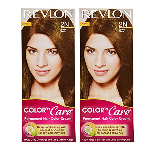 Buy Revlon Combo of Color N Care Hair Color - Brown Black 2N online for USD 13.77 at alldesineeds