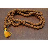 Rudraksha Rudraksh Japa Mala Rosary 108 + 1 Prayer Beads 8mm