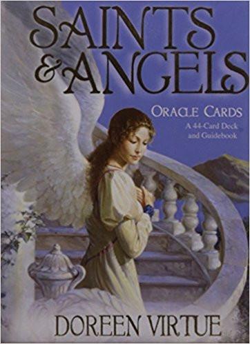 Saints and Angels Oracle Cards: A 44 - card Deck with Guidebook Cards – 10 Apr 2015
by Virtue Doreen (Author) 938454468X for USD 21.19