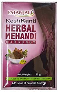 Patanjali Kesh Kanti Herbal Mehandi (Burgundy) - Pack of 5