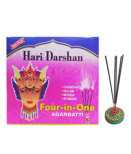 Hari Darshan Four in One Agarbatti 28gm, Pack of 2 Four Frangrances