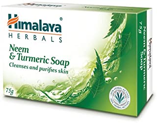 4 Pack of Himalaya Herbals Protecting Neem and Turmeric Soap, 75gm