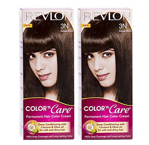 Buy Revlon Combo of Color N Care Hair Color - Darkest Brown 3N online for USD 14.4 at alldesineeds