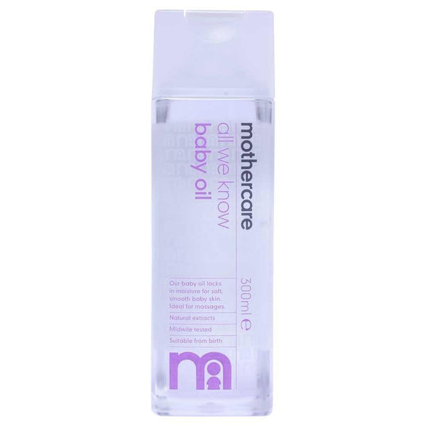 Mothercare All We Know Baby Oil - Pack of 1, 300mL