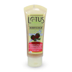 Buy Lotus Herbal Berryscrub Strawberry and Aloe Vera Exfoliating Face Wash, 80g online for USD 3.7 at alldesineeds