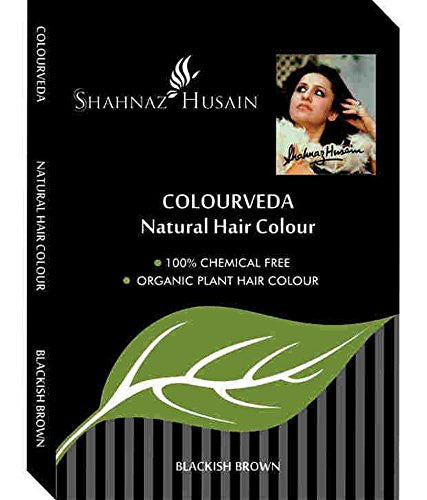 Shahnaz Husain Colourveda Natural Hair Colour Blackish Brown 100g (Pack of 3) - alldesineeds