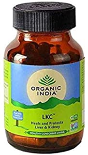 2 x Organic India Liver Kidney Care - 60 Capsules Bottle