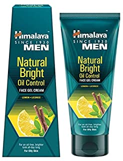 2 Pack of Himalaya Himalaya Men Natural Bright Oil Control Face Gel Cream for Men, 50 g