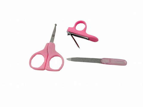 Buddyboo 145113 Baby Nail Care Set - 3 Pieces (Pink)