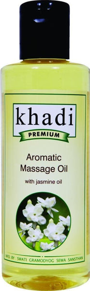 Khadi Premium Herbal Aromatic Massage Oil with Jasmine Oil, 210ml - alldesineeds