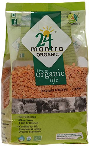 Buy 24 Letter Mantra Organic Masoor Dal 500 gms online for USD 20.24 at alldesineeds