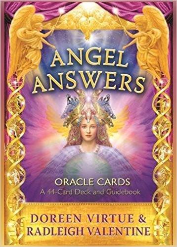 Angel Answers Oracle Cards: A 44-Card Deck and Guidebook Cards – 25 Nov 2014
by Doreen Virtue PhD (Author), Radleigh Valentine (Author) ISBN13: 9781401945909 ISBN10: 1401945902 for USD 35.49
