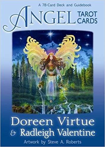 Angel Tarot Cards Cards – 29 May 2012
by Doreen Virtue PhD (Author), Radleigh Valentine (Author) ISBN13: 9781401937263 ISBN10: 1401937268 for USD 42.25