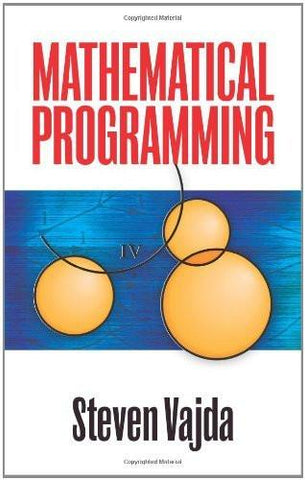 Mathematical Programming [Paperback] [Jun 22, 2009] Vajda, Steven]
