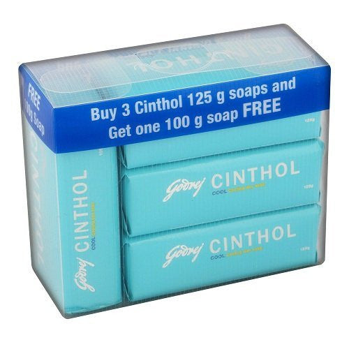 3 x Cinthol Cool Soap, 125gms each - alldesineeds