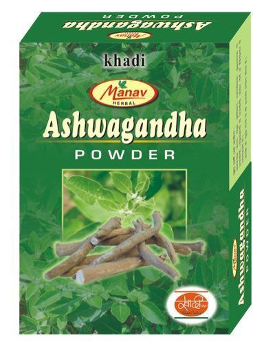 Buy Khadi Manav Ashwagandha powder 125gms x 2 online for USD 11.45 at alldesineeds