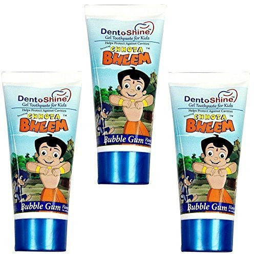 Buy Chhota Bheem Dento Shine Gel Toothpaste For Kids - Pack Of 3 X 80 gms online for USD 19.8 at alldesineeds