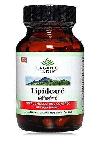 Buy 5 Pack Organic India Lipidcare 60 Capsules Bottle (Total 300 Capsules) online for USD 44.85 at alldesineeds