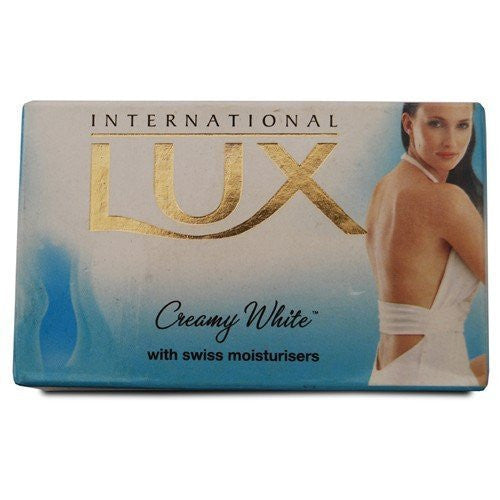 Buy Lux Creamy White With Swiss Moisturiser Soap 75G (Pack 4) online for USD 21.53 at alldesineeds