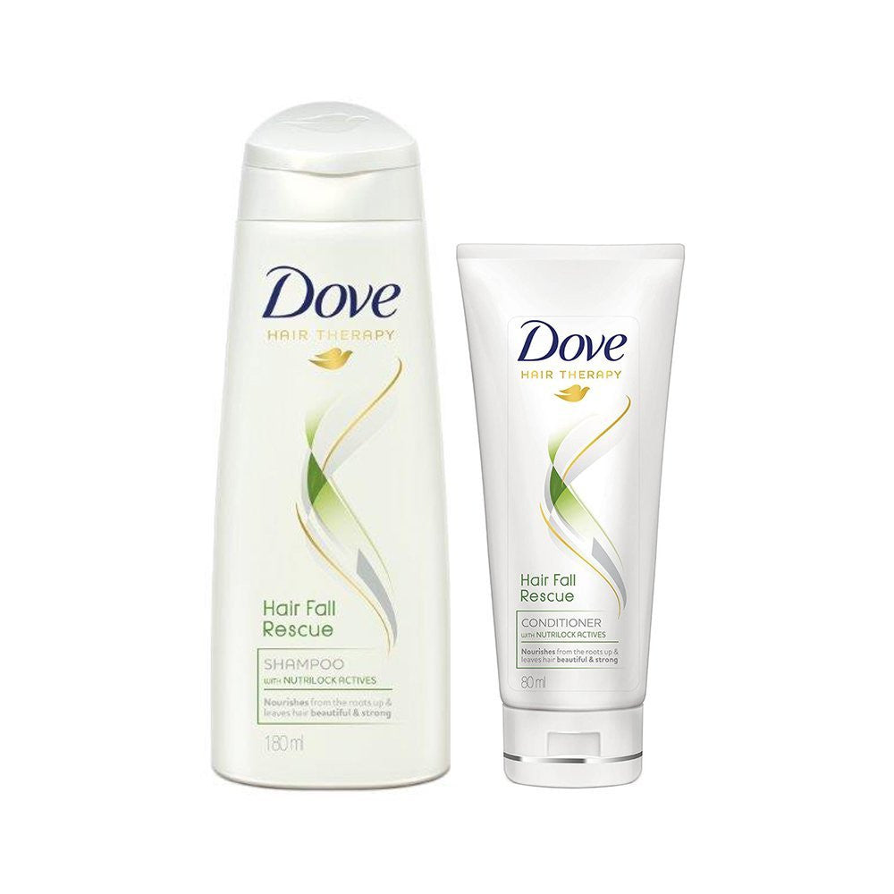 Buy Dove Hair Fall Rescue Shampoo, 180ml with Conditioner, 80ml online for USD 13.72 at alldesineeds