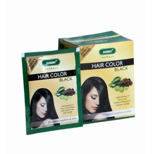 Baksons Herbal Hair Color Black Pack Of 12 - alldesineeds