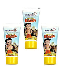 "Chhota Bheem" Dento Shine Gel Toothpaste For Kids - Pack Of 3 80 gms each (M... - alldesineeds