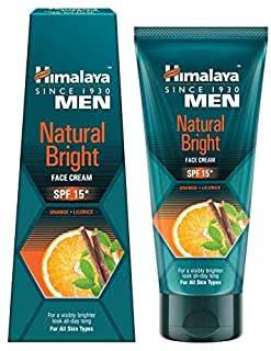 2 Pack of Himalaya Himalaya Men Natural Bright Face Cream for Men (SPF 15), 50 g