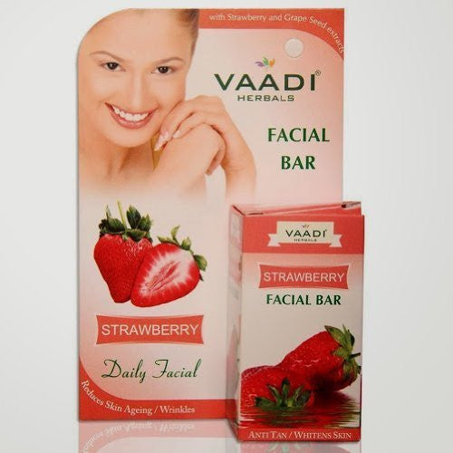 Buy Vaadi Herbals Facial Bar Strawberry 25g online for USD 8.9 at alldesineeds
