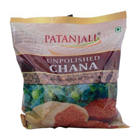 Patanjali Unpolished Chickpeas (Brown) Pulse, 500 Gm - alldesineeds