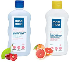 Mee Mee Gentle Baby Bubble Bath and Mild Baby Shampoo (500 ml)