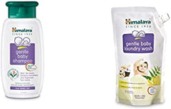 Himalaya Baby Shampoo (400 ml) & Himalaya Gentle Baby Laundry Wash 1 Ltr (Pouch)