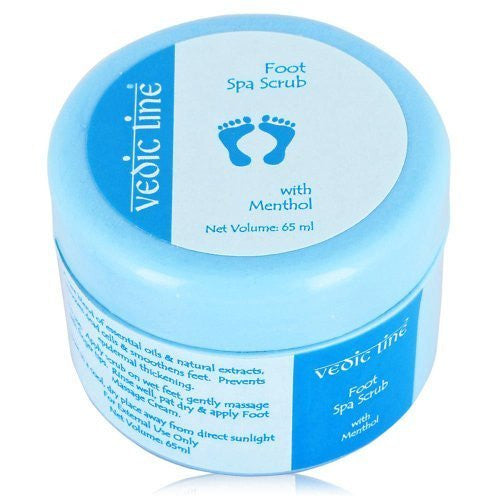 Buy Vedic Line Foot Spa Scrub with Menthol 65ml online for USD 13.85 at alldesineeds