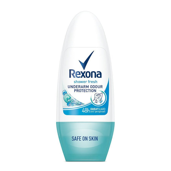 Rexona Shower Fresh Underarm Odour Protection Roll On, 50ml - alldesineeds