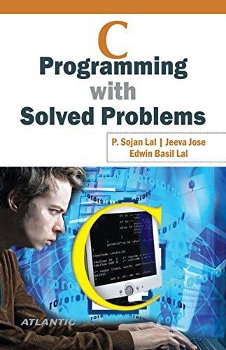 C Programming With Solved Problems [Paperback] [Jan 01, 2016] P. Sojan Lal] [[Condition:New]] [[ISBN:8126922648]] [[author:P. Sojan Lal]] [[binding:Paperback]] [[format:Paperback]] [[package_quantity:5]] [[publication_date:2016-01-01]] [[ean:9788126922642]] [[ISBN-10:8126922648]] for USD 30.77