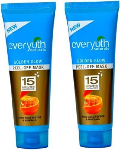 Buy 2 X Everyuth Peel Off Mask Golden Glow Like Instant Gold Facial At Home 30g online for USD 7.97 at alldesineeds