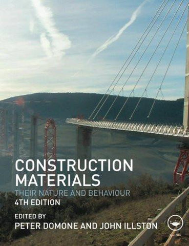 Construction Materials: Their Nature and Behaviour, Fourth Edition Paperback Additional Details<br>
------------------------------<br>
Creator: #, #

Is eligible for trade in: true

Package quantity: 1 [[ISBN:0415465168]] [[Format:Paperback]] [[Condition:Brand New]] [[Edition:4]] [[ISBN-10:0415465168]] [[binding:Paperback]] [[manufacturer:CRC Press]] [[number_of_pages:584]] [[publication_date:2010-07-10]] [[release_date:2010-05-21]] [[brand:CRC Press]] [[ean:9780415465168]] for USD 54.82