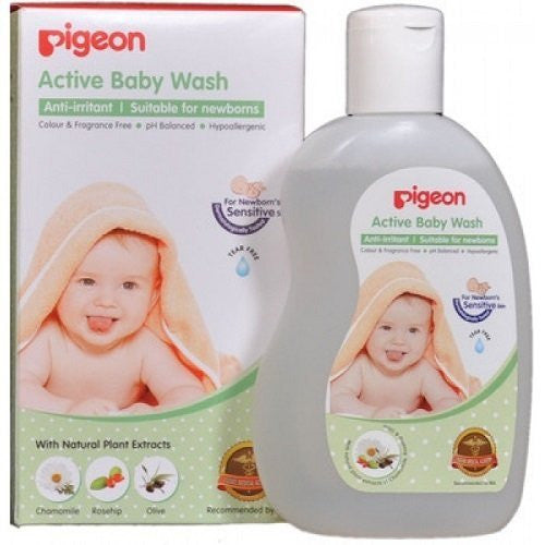 Pigeon Active Baby Wash 200ml - alldesineeds